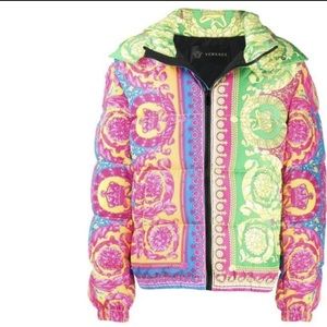 Versace Medusa Barocco Fluo puffer jacket Condition: New Authenticated Tgl: 50